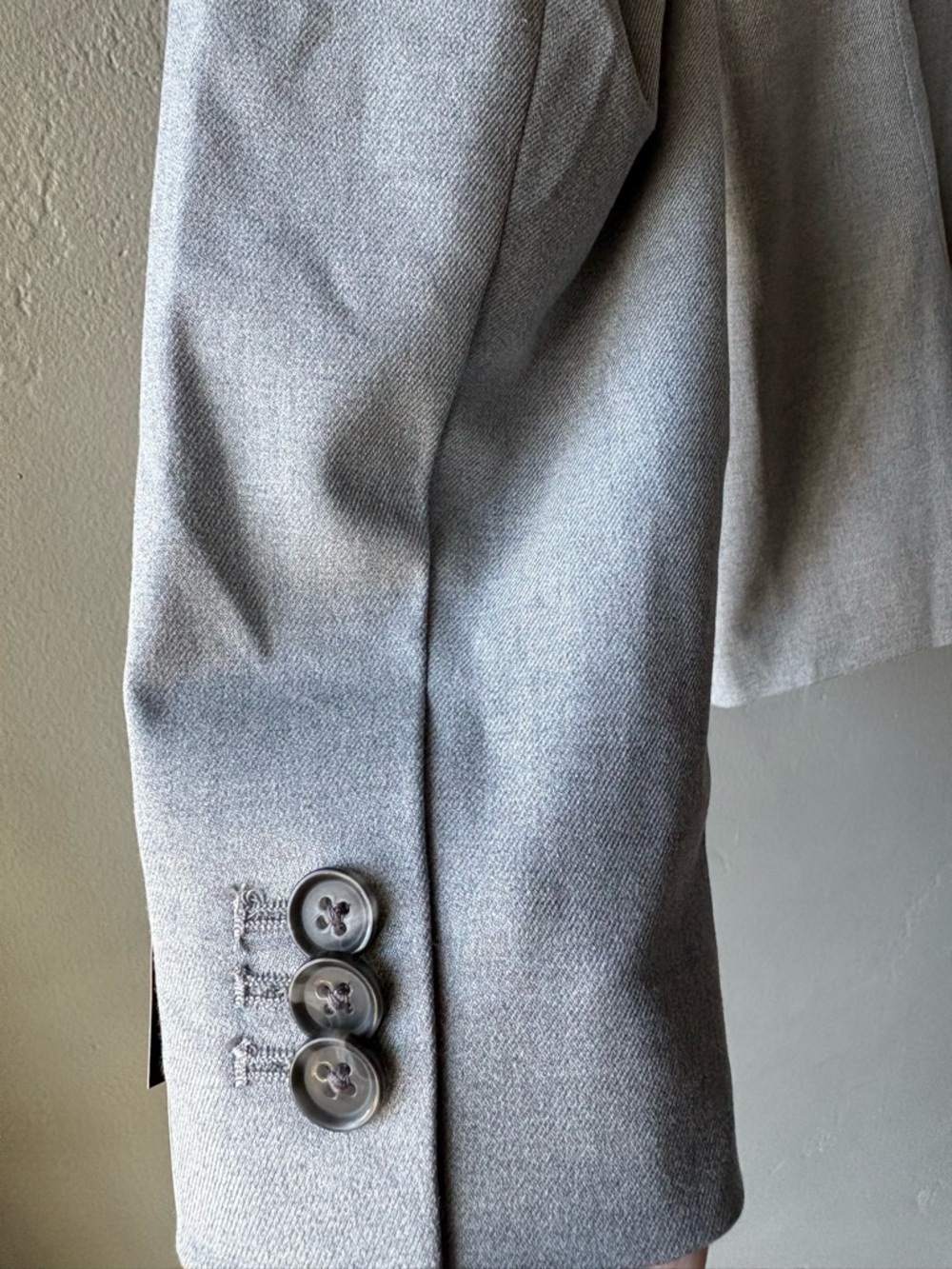 Banana Republic Light Gray Single-Button Blazer - Picture 7 of 11